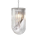 Lucite Loop Chandelier Murano