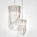 Lucite Loop Chandelier Murano
