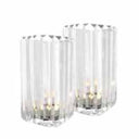 Crystal Glass Candle Holders (2) Howell