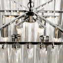 Lucite Loop Chandelier Murano