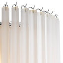 Nickel Frosted Glass Chandelier Nova