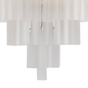 Nickel Frosted Glass Chandelier Nova