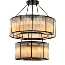 Bronze Glass Chandelier Bernardi