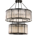 Bronze Glass Chandelier Bernardi