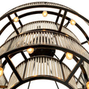 Bronze Glass Chandelier Bernardi