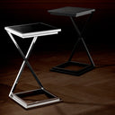 Glass Side Table Cross