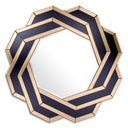 Amber Black Glass Mirror Mulini