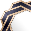 Amber Black Glass Mirror Mulini