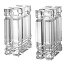 Crystal Glass Bookends (2) Linea