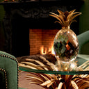 Brass Crystal Glass Pineapple