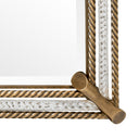 Rectangular Brass Finish Mirror Civita