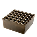 Square Brass Ashtray Deluxe