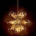 Gold Glass Globes Chandelier Ludlow