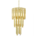 Gold Tiered Glass Chandelier Gigi S