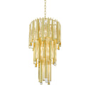 Gold Tiered Glass Chandelier Gigi S