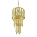 Gold Tiered Glass Chandelier Gigi S