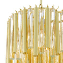 Gold Tiered Glass Chandelier Gigi S