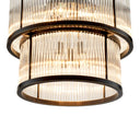 Tiered Glass Rods Chandelier Pasadena