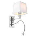 White Pleated Wall Lamp Ellington