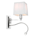 White Pleated Wall Lamp Ellington