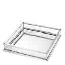 Mirror Bottom Square Tray Cora