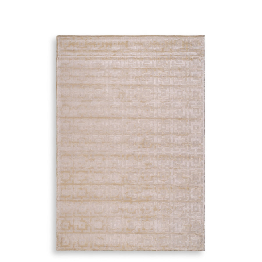 Cream Woven Viscose Carpet Reeves