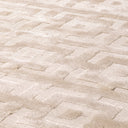 Cream Woven Viscose Carpet Reeves