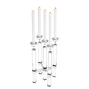 Crystal Glass Candle Holder Naturale