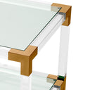 Clear Glass Side Table Royalton