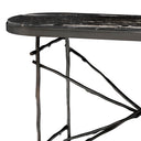 Oval Marble Console Table Tomasso