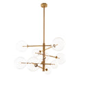 Clear Glass Chandelier Argento S