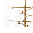 Clear Glass Chandelier Argento S