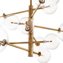 Clear Glass Chandelier Argento S