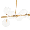 Brass Glass Chandelier Largo