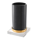 Black Marble Candle Holder Whitby