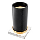 Black Marble Candle Holder Whitby