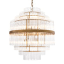 Glass Tiered Chandelier East