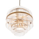 Glass Tiered Chandelier East