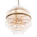 Glass Tiered Chandelier East