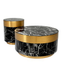 Black Marble Side Table Caron