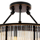 Glass Drum Ceiling Lamp Bernardi