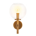 Brass Globe Wall Lamp Jade