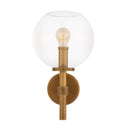 Brass Globe Wall Lamp Jade