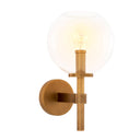 Brass Globe Wall Lamp Jade
