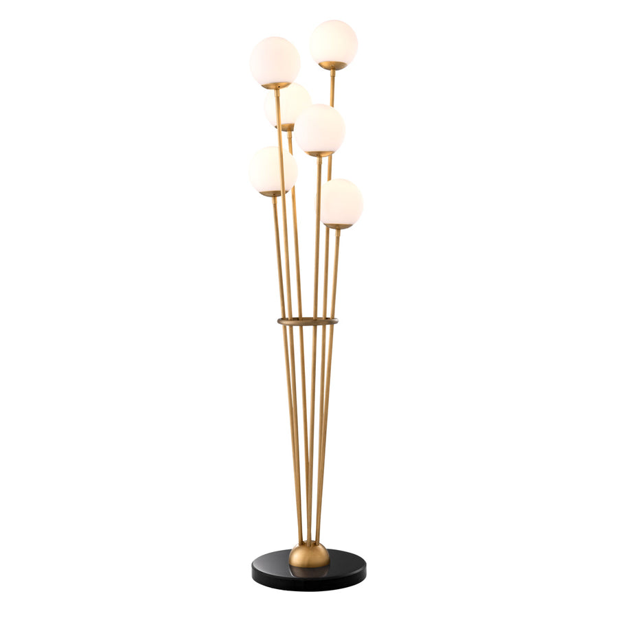 Brass Globe Floor Lamp Tortora