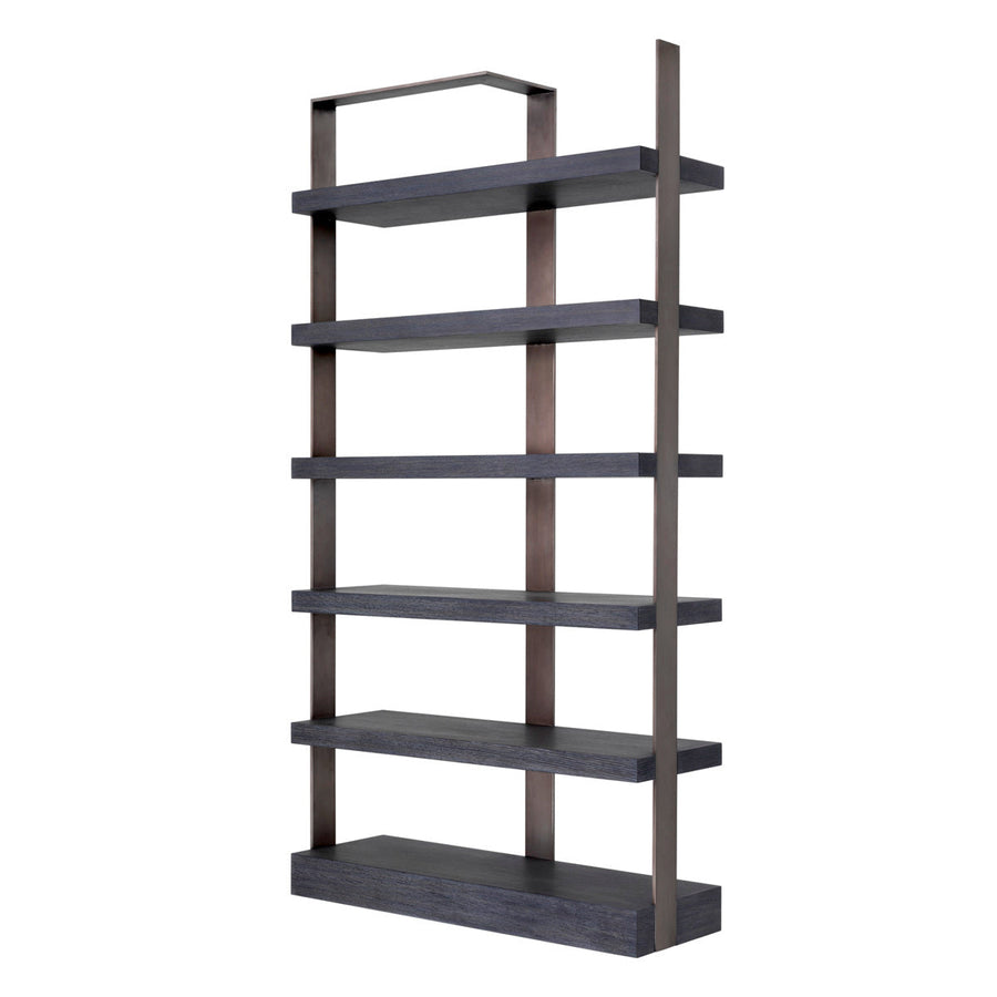 Metal Framed 6-Shelf Bookcase Geo