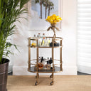 Smoked Glass 2-Layer Trolley Townhouse