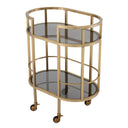 Smoked Glass 2-Layer Trolley Townhouse