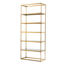 5 Shelf Brass Cabinet Omega