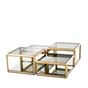 Brass Coffee Table Set (4) Callum